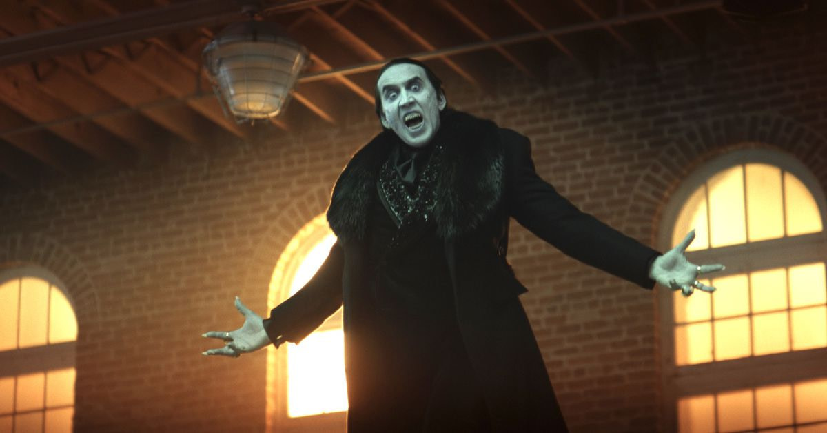 Thank the dark lord that Renfield gives us Nic Cage as Dracula
