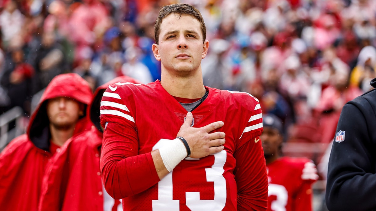 49ers’ Brock Purdy receives praise for keeping his faith in the picture ahead of NFC title