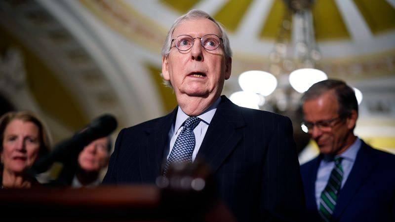 Mitch McConnell at rehab facility after being hospitalized for concussion, rib fracture