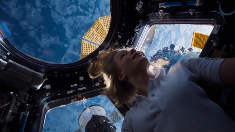 Russia sent a professional film crew to space. See first clips from the movie