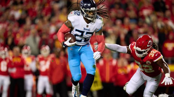 Fueled by injury and high school haters, Titans RB Henry back among rushing leaders