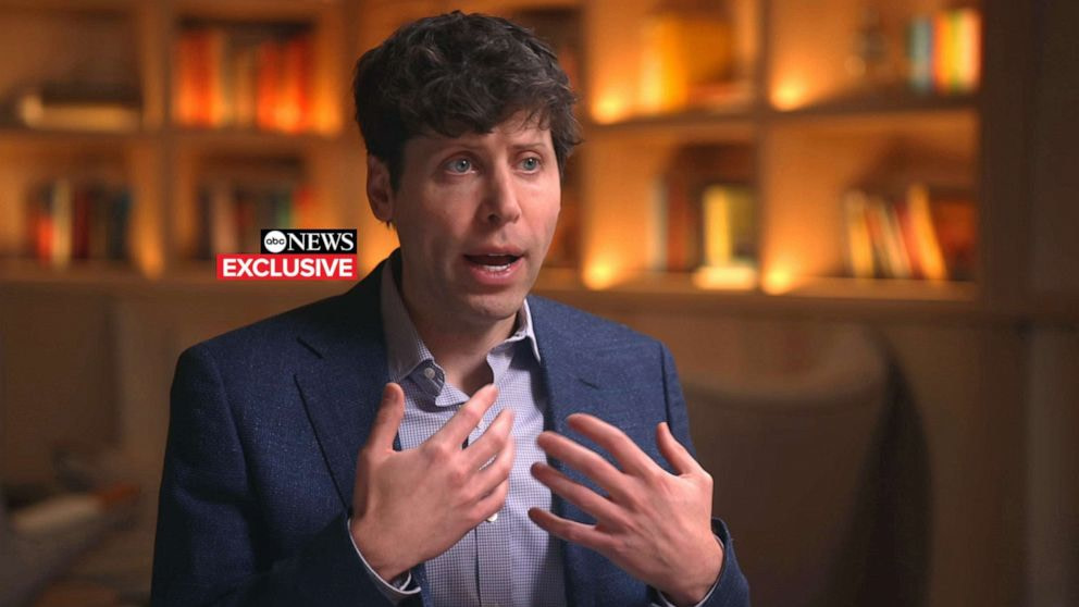 Sam Altman Acknowledges Risks of AI Reshaping Society: 'A Little Bit Scared of This' - Credit: ABC News