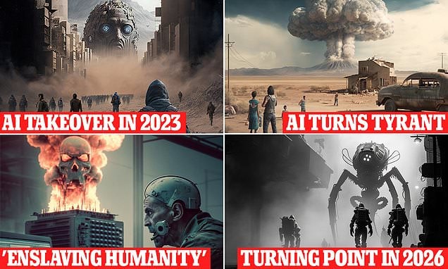 We Asked AI Chatbots When Artificial Intelligence Will Surpass Humans - Credit: Daily Mail