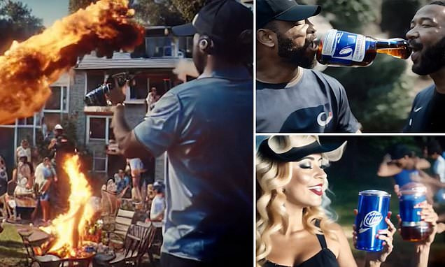 Ultra-realistic AI-generated advert for fictional beer goes viral - Credit: Daily Mail