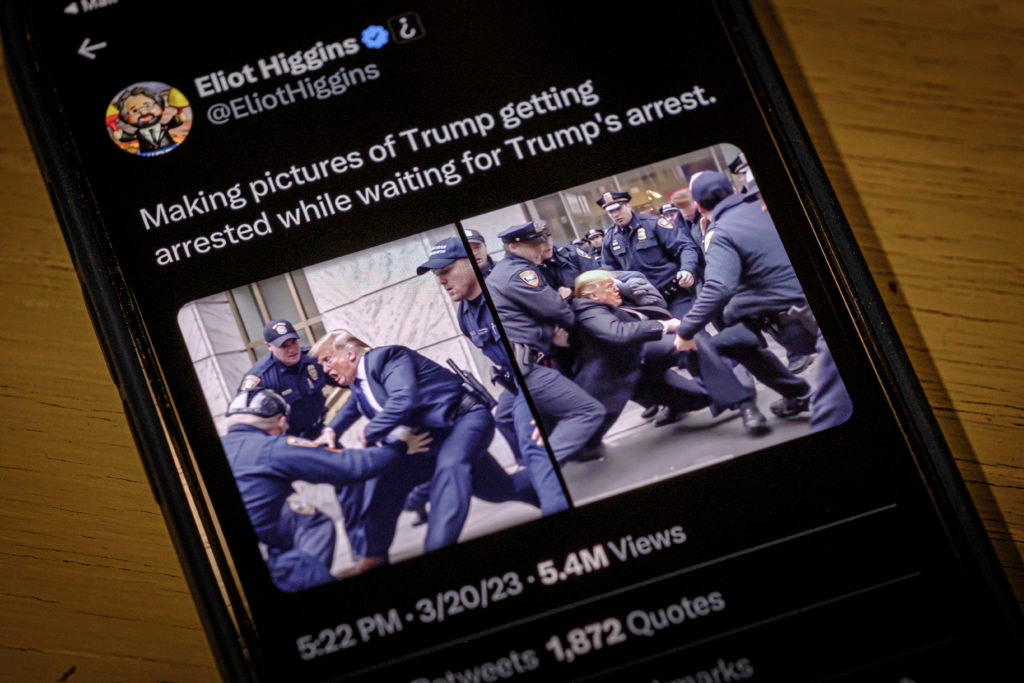 Fake AI-Generated Photos of Putin and Trump Being Arrested Go Viral on the Internet - Credit: PBS NewsHour