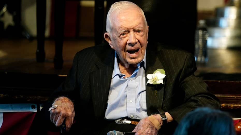 Jimmy Carter celebrates 98th birthday with family, friends, baseball