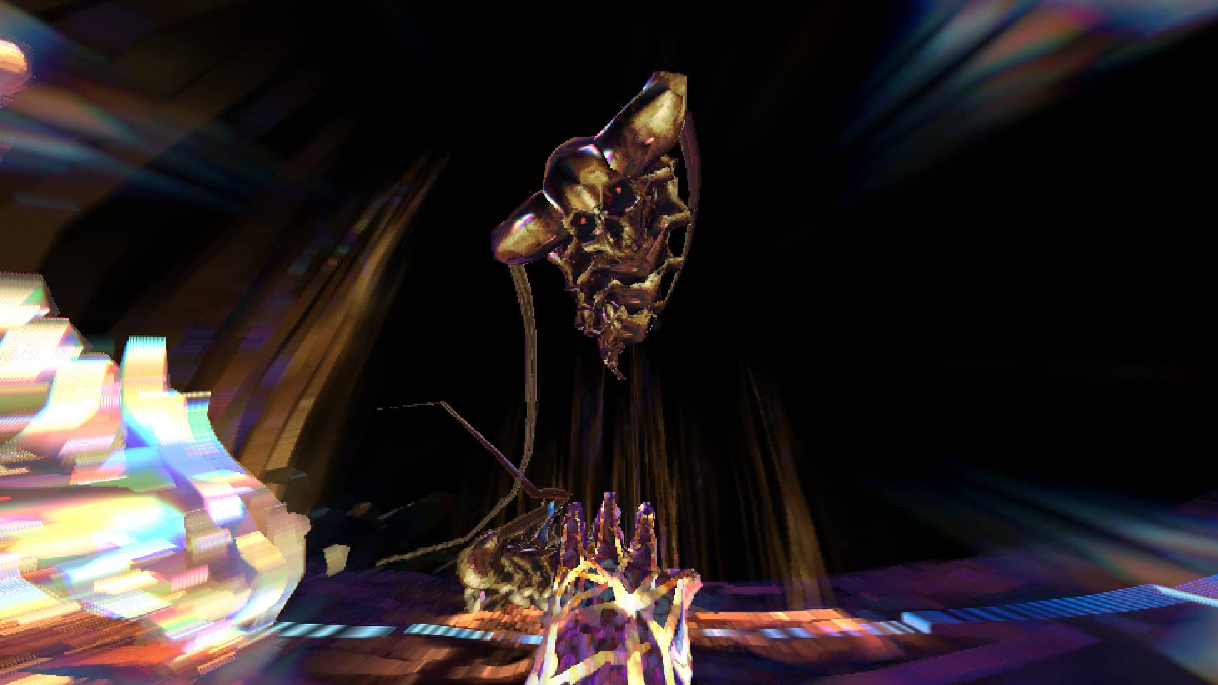 A screenshot of a demon attacking the player in Hyper Demon.