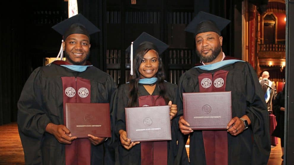 All in the family: Dad, son, daughter earn master's degrees