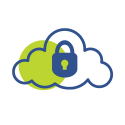 icon of a cloud with a lock in it